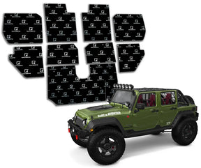 SoundSkins | 2007-2018 Jeep Wrangler JK Sound Deadening Vehicle Specific Kit | SSK-WJK | 3 Layers (Acoustic Foam, Foil, Rubber Butyl), 37 sq ft SoundSkins Global