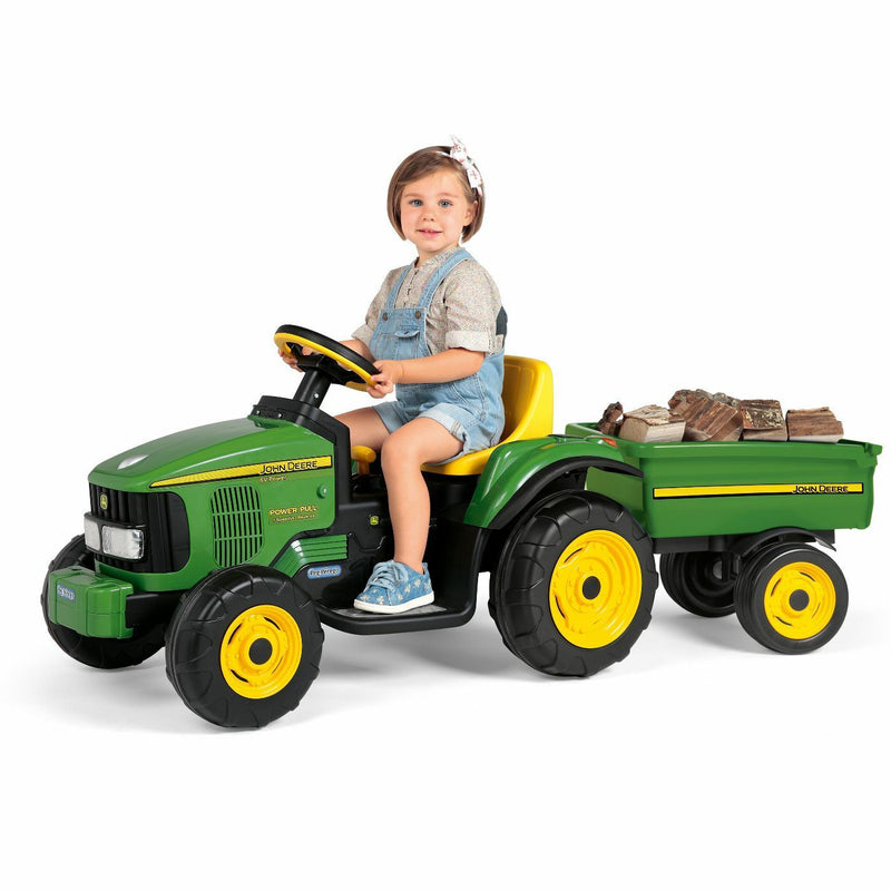 John Deere 6V Power Pull Tractor - Green: The Perfect Christmas Gift for Kids