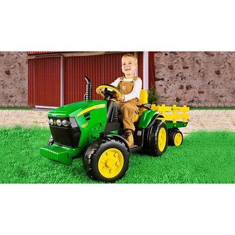 John Deere Ground Force 12-Volt Tractor Ride-On by Peg Perego - Multi-Colored