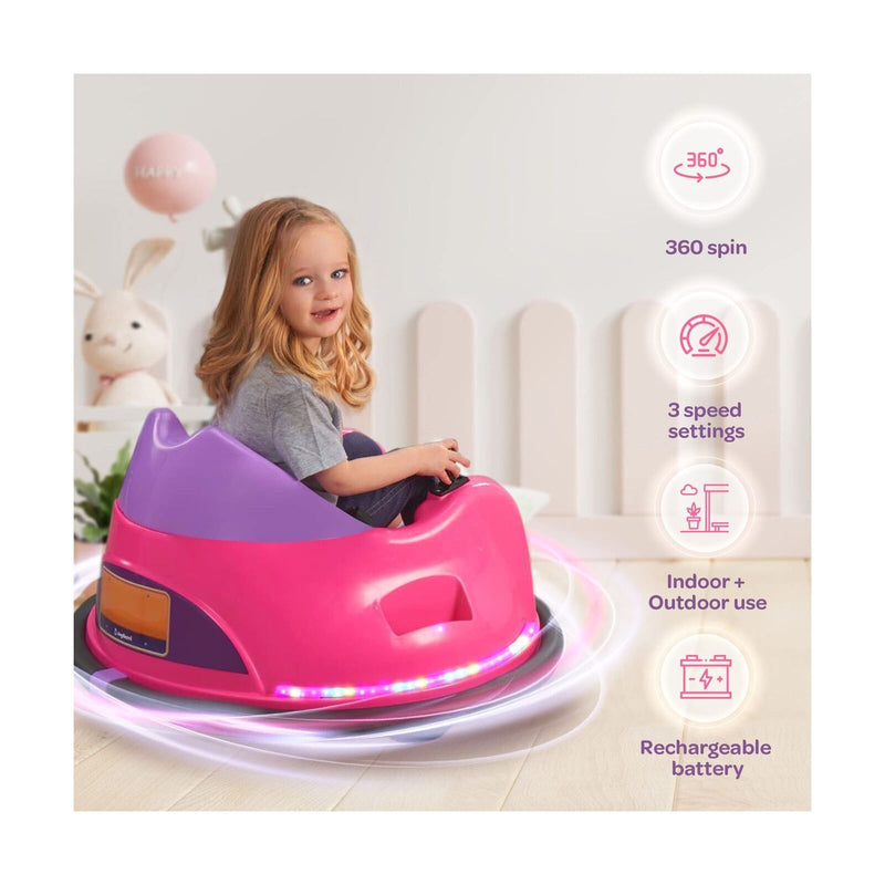 JoyBerri Bumper Car for Toddlers - Electric Ride On Toy for Babies and Kids