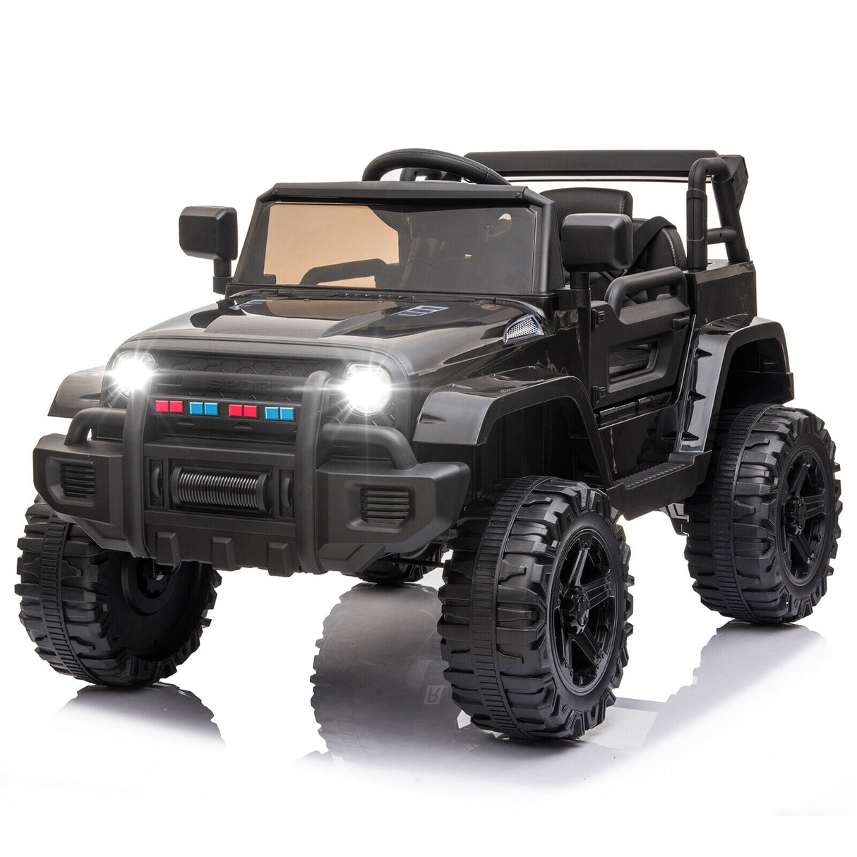 JOYMOR 12V Kids Ride-On Truck with Remote Control, Adjustable Speeds, and MP3 Player