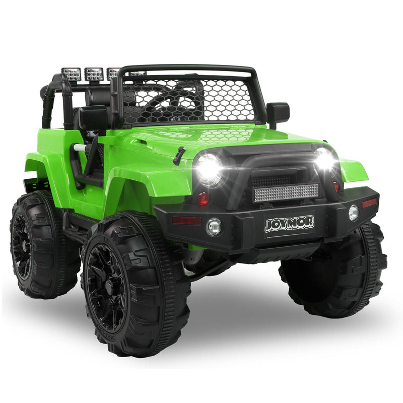 JOYMOR 12V Kids Ride on Truck with Remote Control, Spring Suspension, Music, and Horn