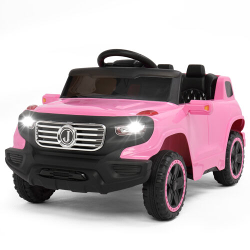 JOYMOR 6V Electric Ride-On Truck for Kids with Remote Control, Music, LED Lights, and Horn