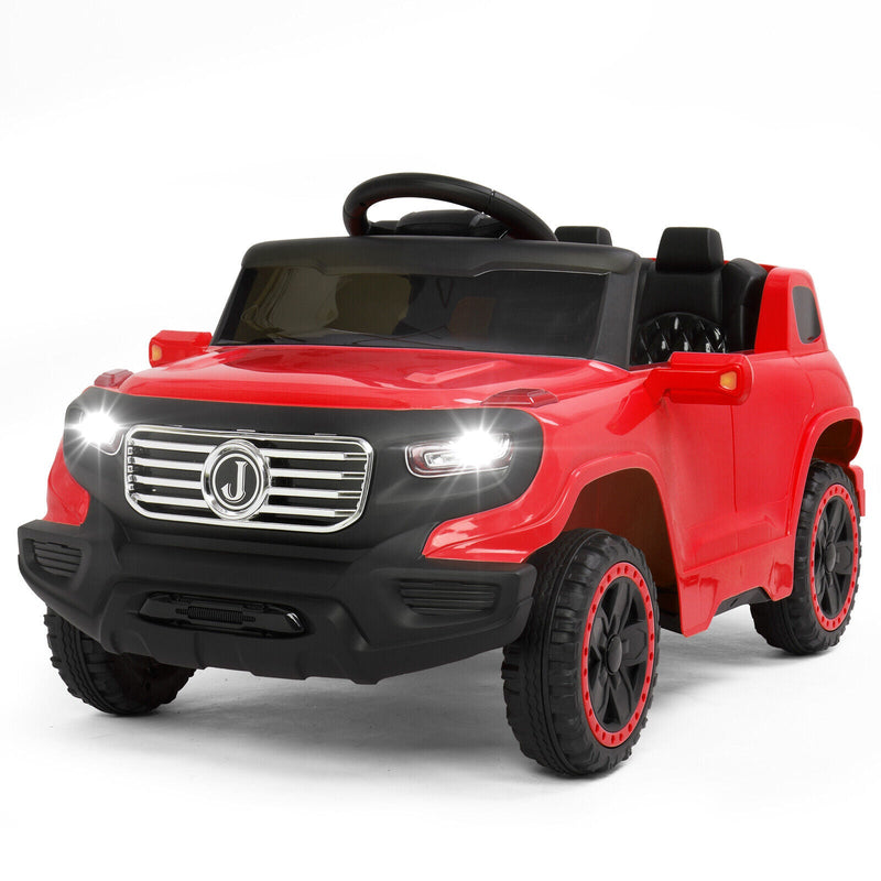 JOYMOR 6V Electric Ride-On Truck for Kids with Remote Control, Music, LED Lights, and Horn