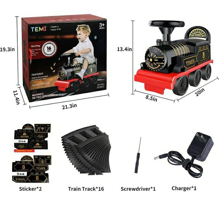 Juego de Tren Eléctrico con Pista para Niños Pequeños: ¡Tu Hijo Podrá Pasear como un Verdadero Maquinista!