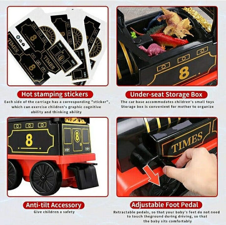 Juego de Tren Eléctrico con Pista para Niños Pequeños: ¡Tu Hijo Podrá Pasear como un Verdadero Maquinista!