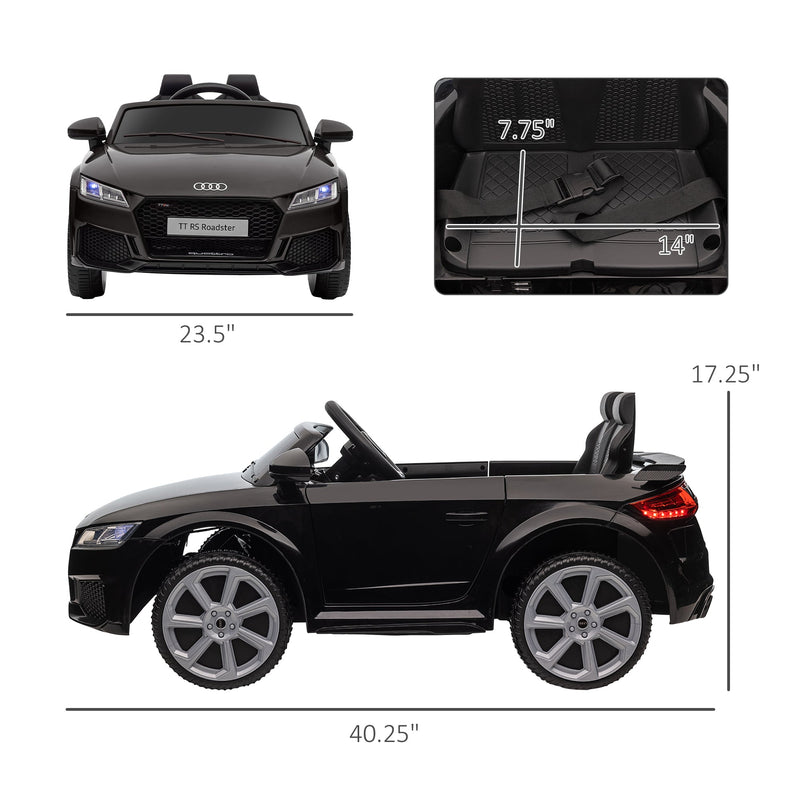 6V Audi TT RS Kid Electric Sports Car with Remote Control Ride-On