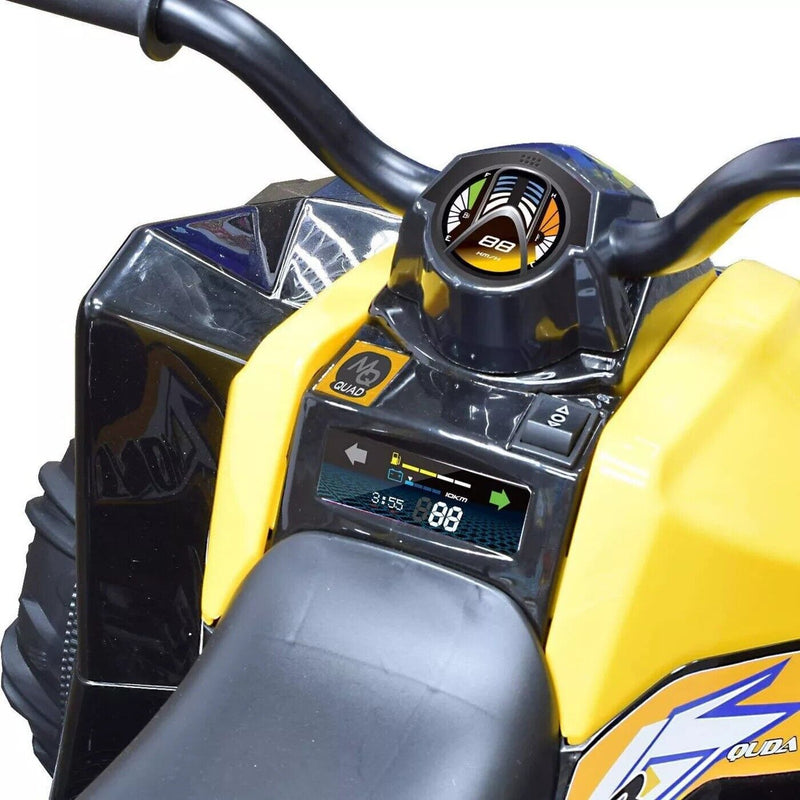 Kid Motorz 12V Monster Quad Powered Ride-On in Sleek Black Design - Hassle