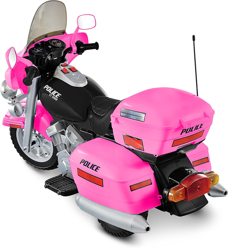 Kid Motorz 12V Pink Police Patrol Ride-On Car