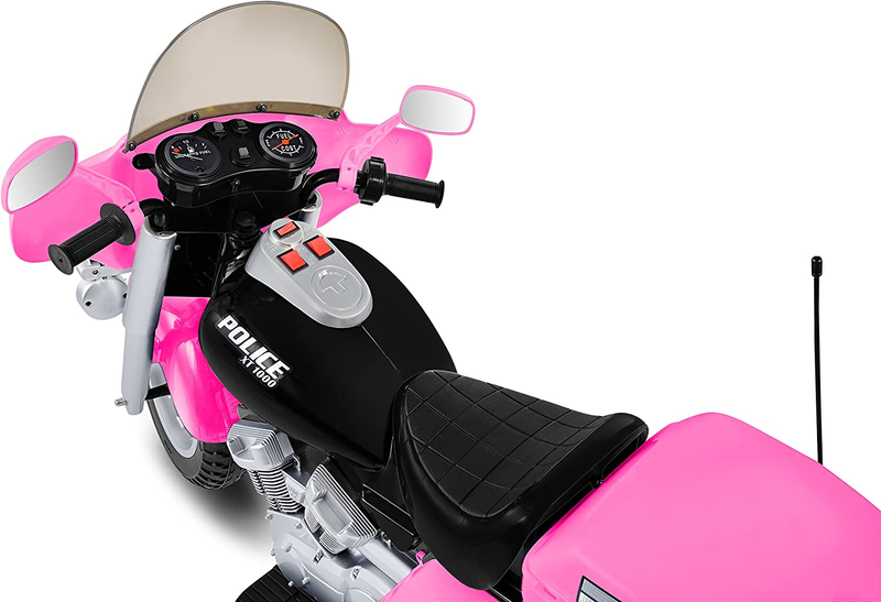 Kid Motorz 12V Pink Police Patrol Ride-On Car