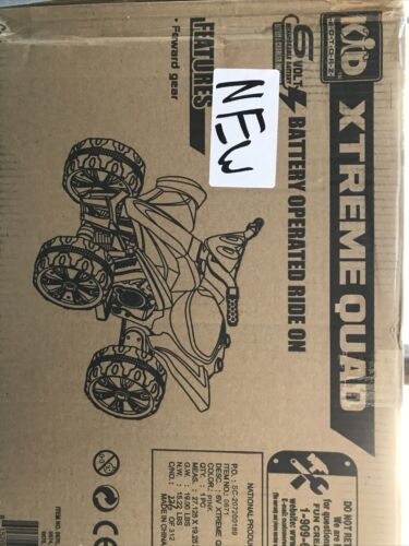 Kid Motorz Xtreme Quad Pink 6V Electric Ride-On Toy for Kids