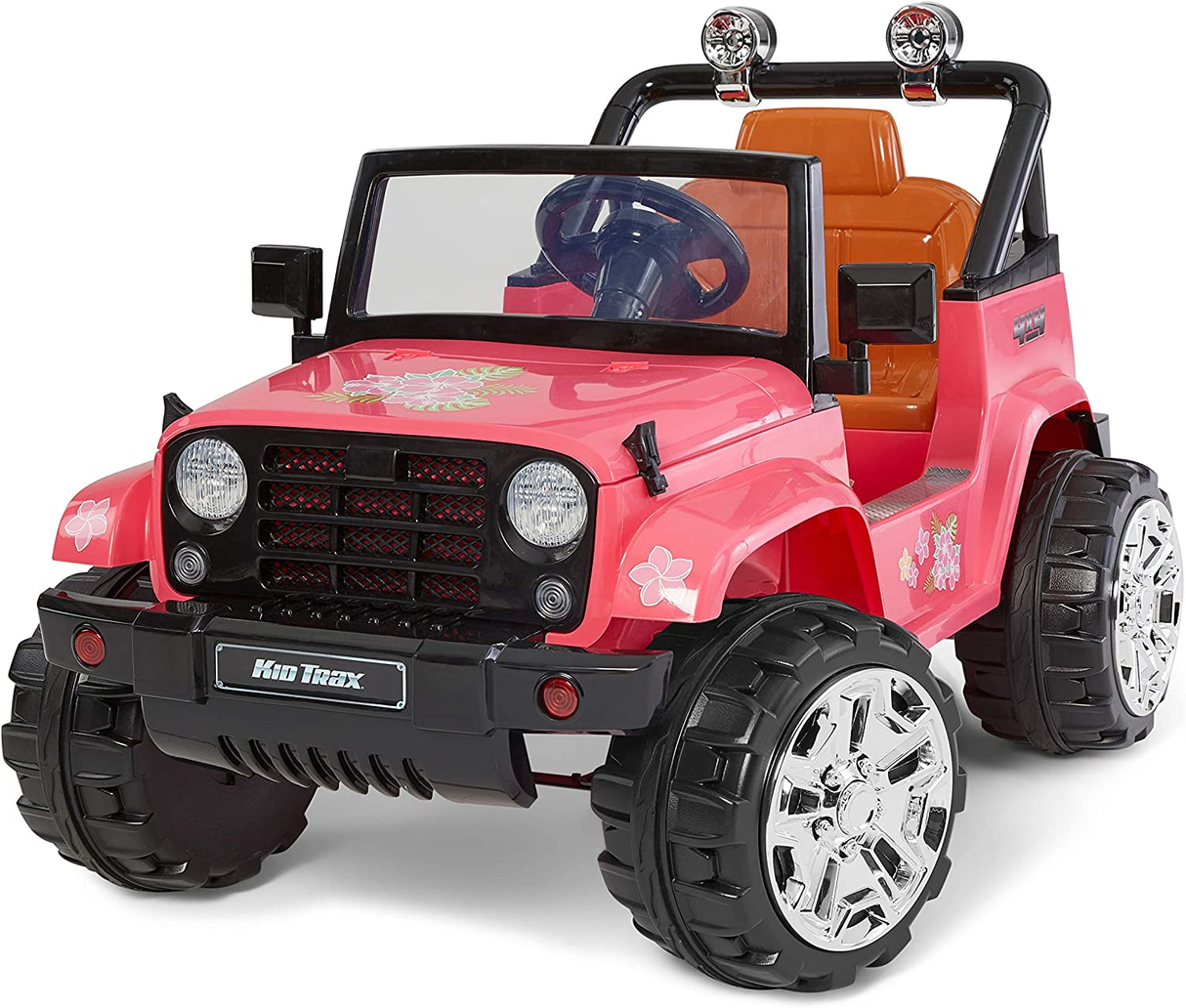Kid Trax Beach Cruiser 4X4 Child Ride-On Car for Ages 3-5, Up to 60 lbs.
