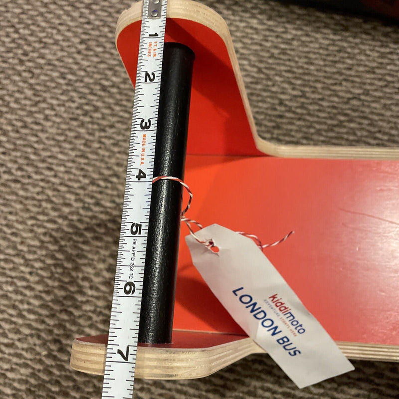 Kiddimoto London Bus Walker and Ride-On Toy for Toddlers (12-24 Months)