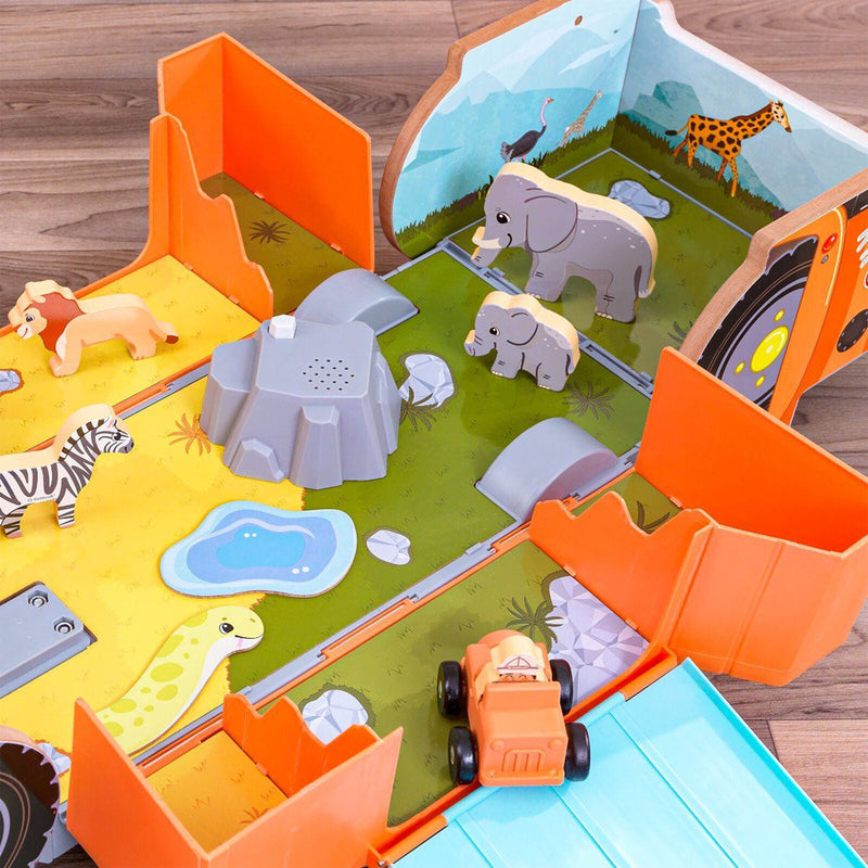 KidKraft Safari Adventure 2-in-1 Playset with Easy Assembly - Perfect for Kids Ages 3-5