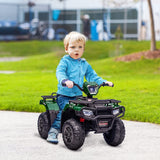 Electric 4-Wheeler Quad for Kids with Music, LED Lights, and AUX Port - 12V Ride On ATV