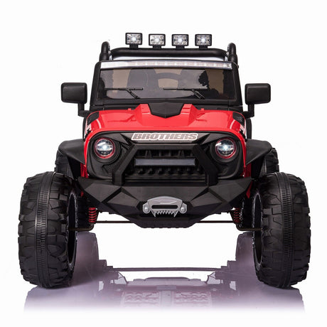 2-Seater 24V Kids Electric Car with Parent Remote Control - 400W Ride On Truck for U.S. Children