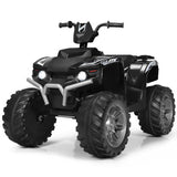 Kid's Electric Ride-On ATV with Music and LED Lights - Black