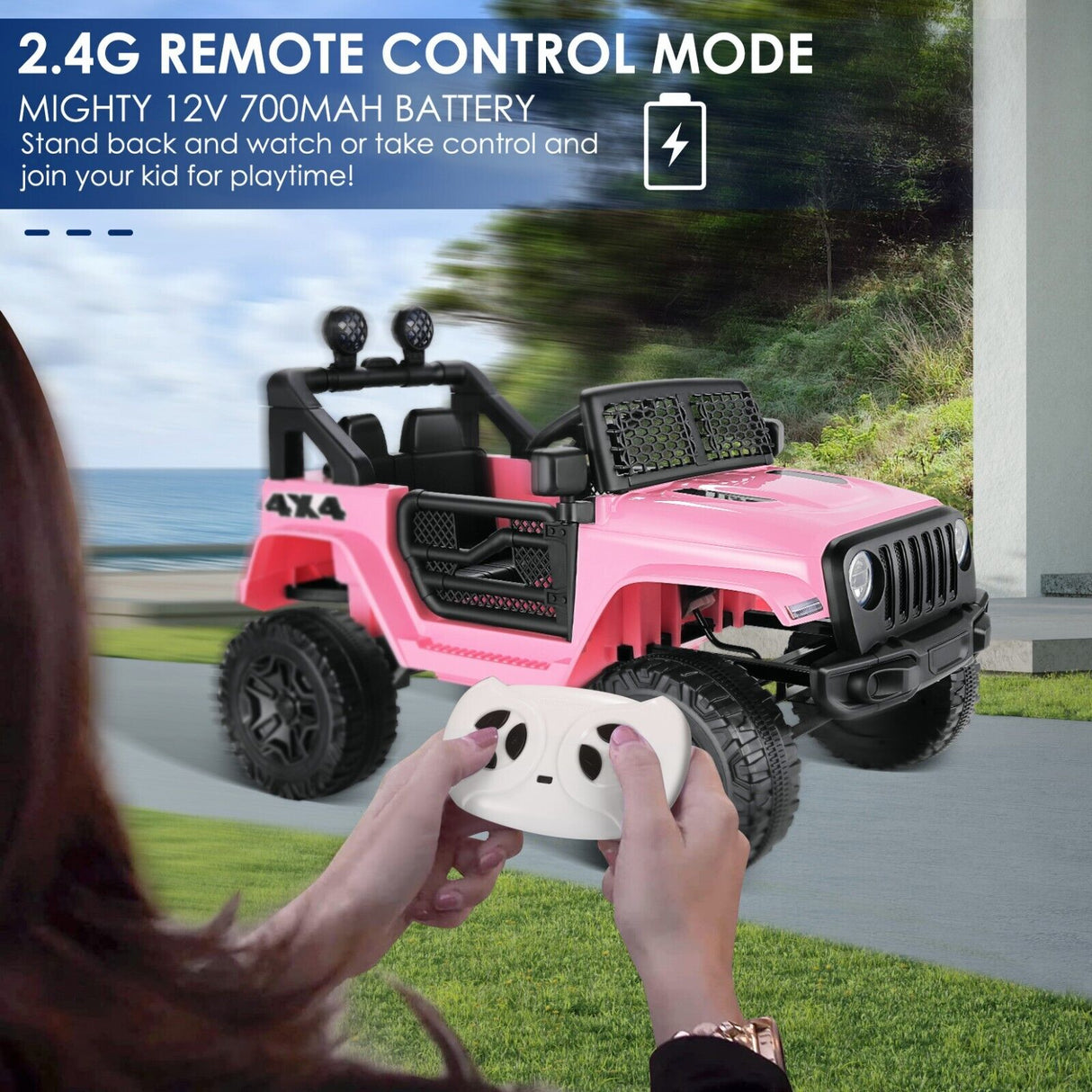 Kids Lamborghini Electric Ride-On Car with Remote Control - 24/12V Truck Design