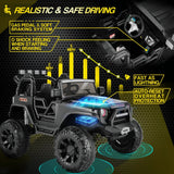 Kids Electric Ride-On Car with Remote Control and MP3 Player - 24/12V Children's Toy Truck