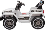 Kids Electric Ride On Jeep Toy Car with Remote Control and Music - 12V, 3 Speeds, White