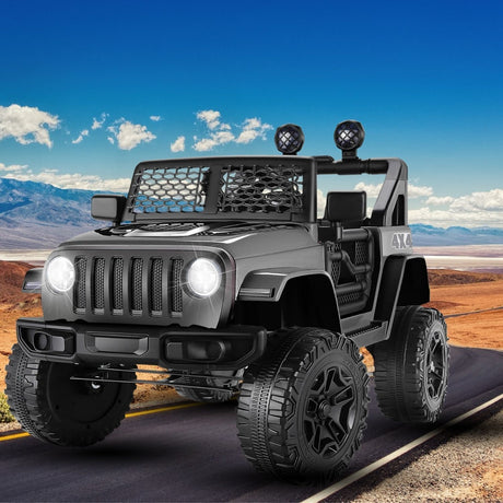 12V Kids Electric Ride-On Jeep Car with Remote Control, Bluetooth, LED Lights, and MP3 Player