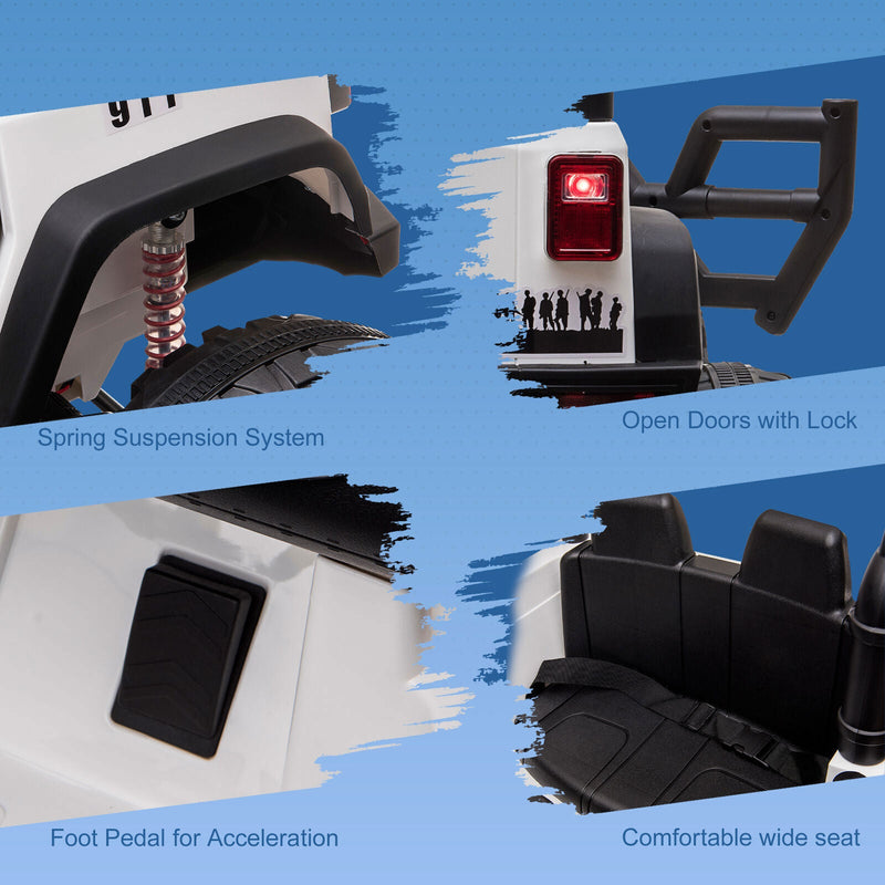 Kids' Electric UTV Truck with Bluetooth Music and Dual Motors