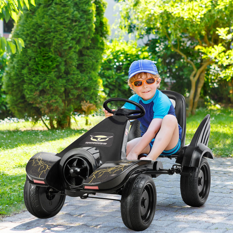 Kid's Go Kart Pedal Car with Clutch & Hand Brake - Perfect Christmas Gift!