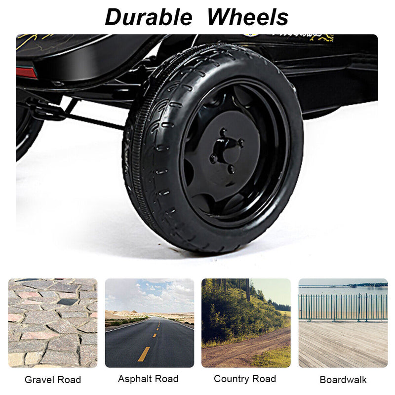 Kid's Go Kart Pedal Car with Clutch & Hand Brake - Perfect Christmas Gift!