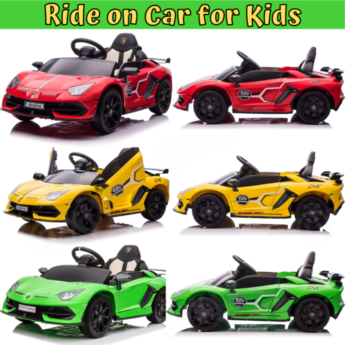 Kids Lamborghini Electric Ride-On Car with Remote Control - 24/12V Truck Design