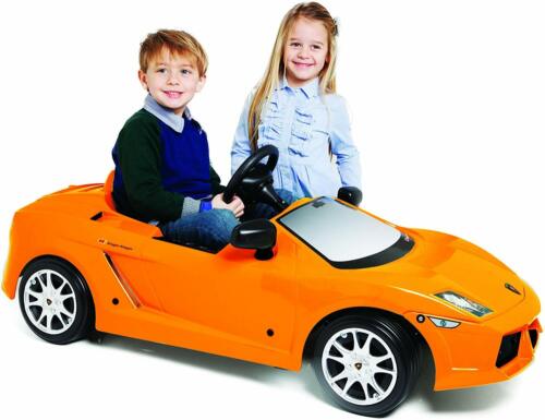 Kids' Luxury Ride-On Car: Orange Lamborghini Gallardo 12V Electric Toy