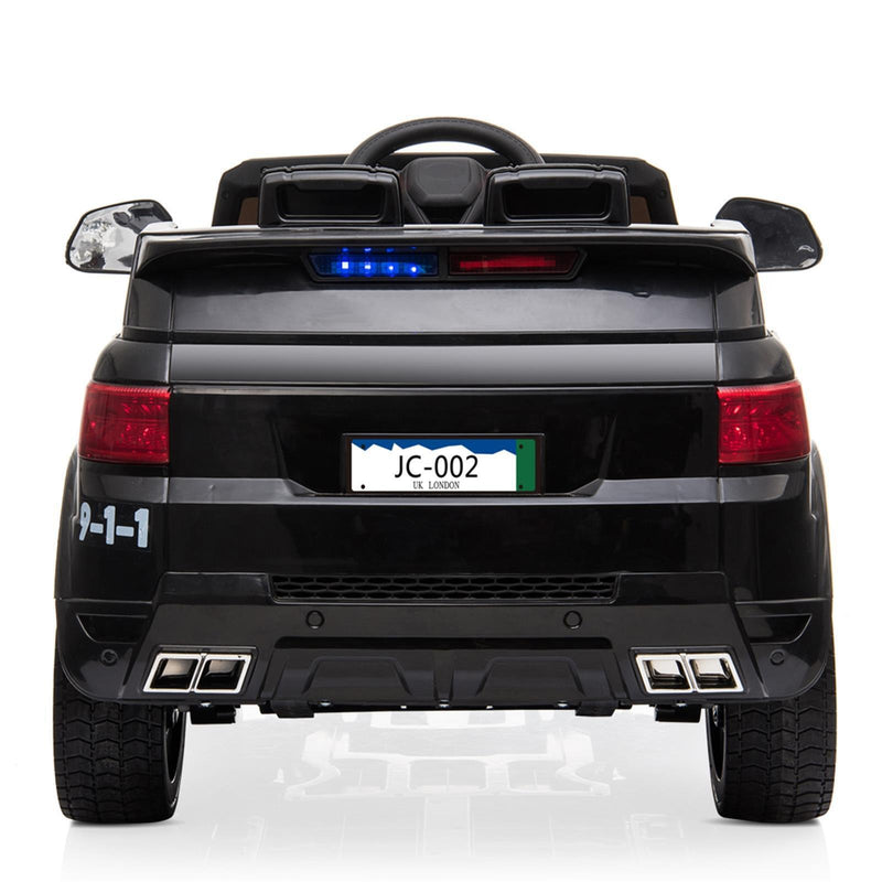 Kids Police Car Ride On SUV Truck with Siren, Music, LED Lights, and Remote Control - Perfect Gift for Little Officers