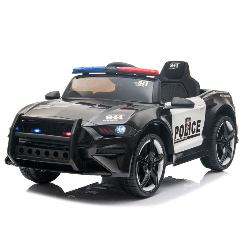 Kids Police SUV Electric Car with Remote Control - 12V Battery Powered