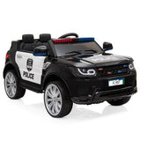 Kids Police SUV Ride-On Car with Remote Control, Flashing Lights, and Music Horn - 12V