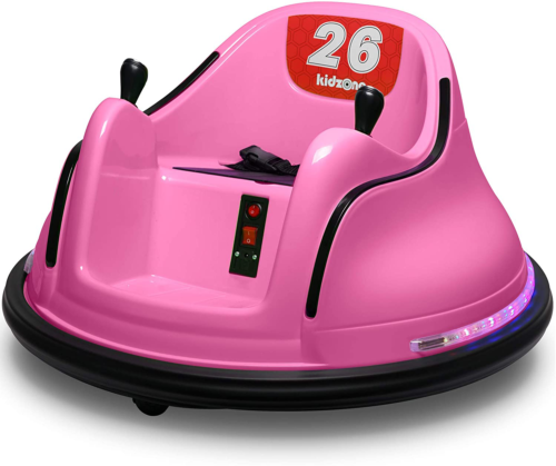 Kidzone DIY 6V Electric Bumper Car with Remote Control - Numbered from 00 to 99 for Kids