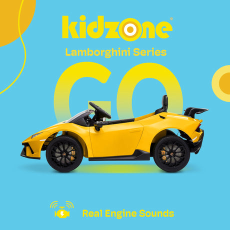 Kidzone Kids 12V Electric Ride-On Car - Choose from 6 Vibrant Colors!