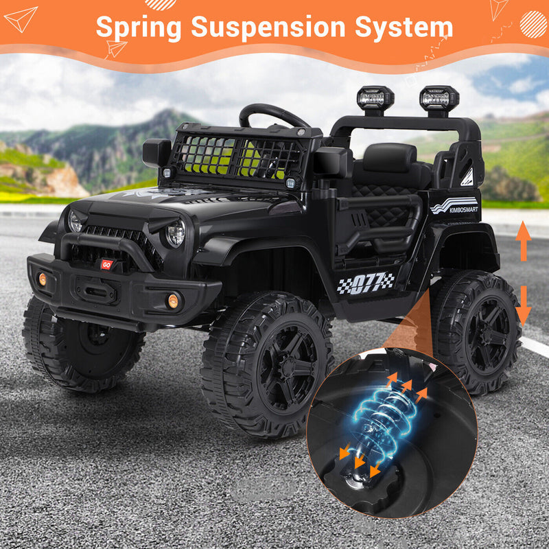 Kimbosmart 12V Electric Kids Ride On Truck Car with Remote Control and MP3 Bluetooth Integration