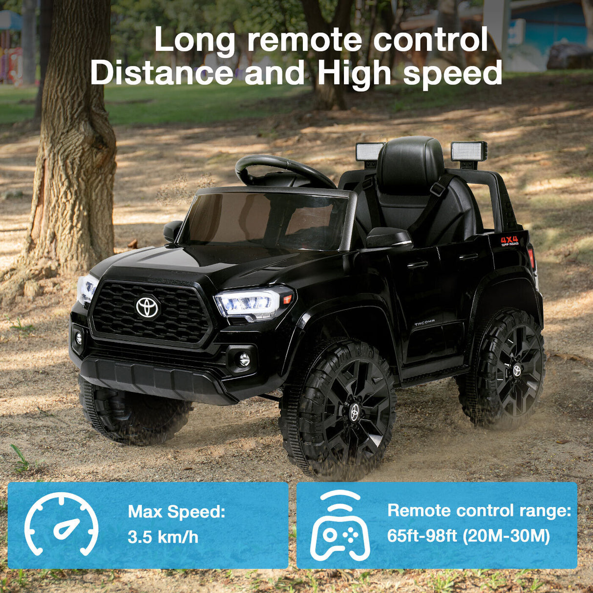 Kimbosmart 12V Electric Ride On Car for Kids with USB MP3 and Remote Control