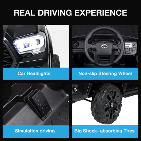 Kimbosmart 12V Electric Ride On Car for Kids with USB MP3 and Remote Control