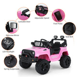 Kimbosmart 12V Kids Ride On Truck Car with Remote Control and 3 Speeds - Perfect Gift for Little Drivers