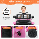 Kimbosmart 12V Kids Ride On Truck Car with Remote Control and 3 Speeds - Perfect Gift for Little Drivers