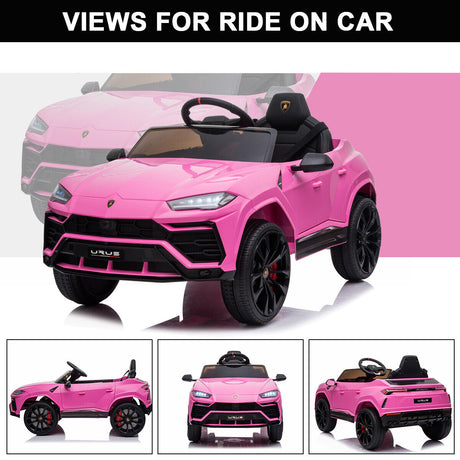 Kimbosmart 12V Lamborghini Licensed Electric Ride-On Car with Remote Control for Kids - Perfect Gift for Young Drivers