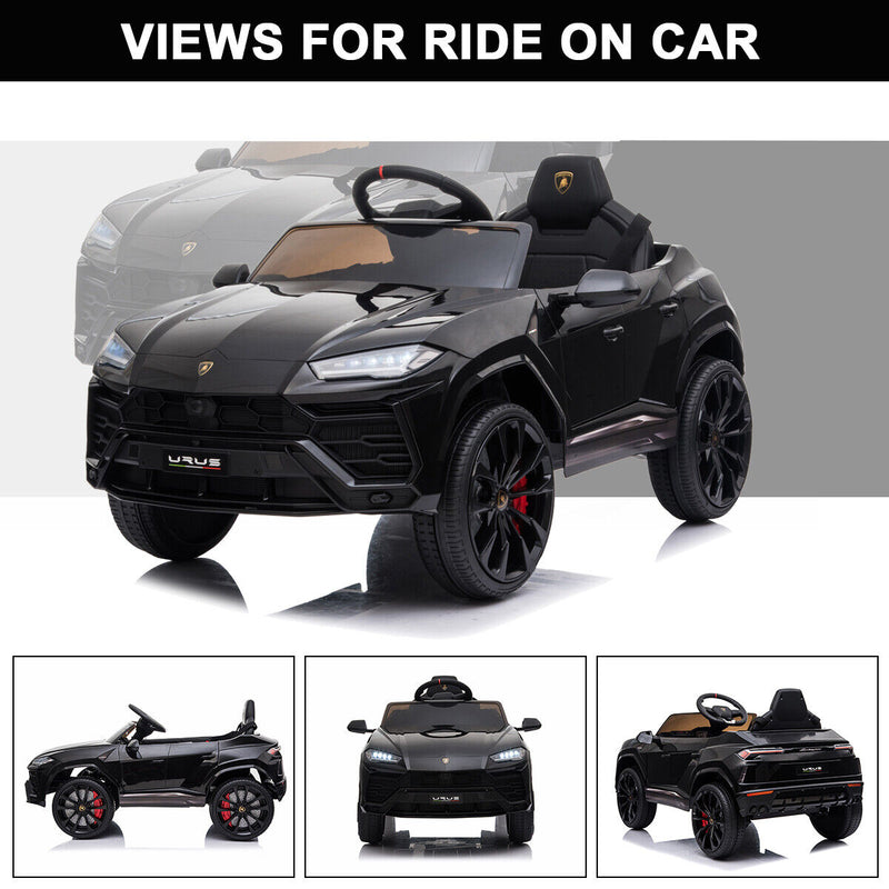 Kimbosmart 12V Licensed Lamborghini Ride On Car with 2 Speeds and Parental Control