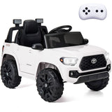 Kimbosmart 12V Licensed Toyota Tacoma Kids Ride-On Car with Charging Reminder Feature