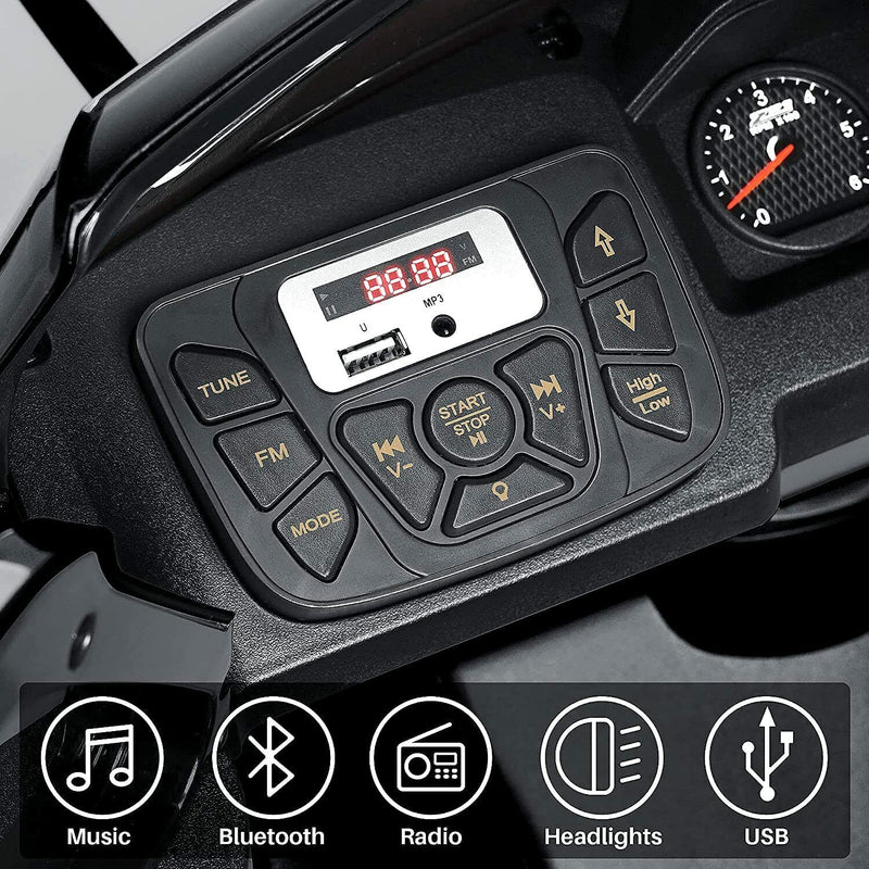 Kimbosmart Chevrolet Silverado 12V Ride On Car with Remote Control for Kids