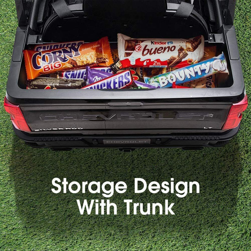 Kimbosmart Chevrolet Silverado 12V Ride On Car with Remote Control for Kids