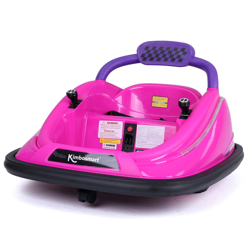 Kimbosmart DIY Electric Bumper Car for Kids with Remote Control - 6V Ride On Toy