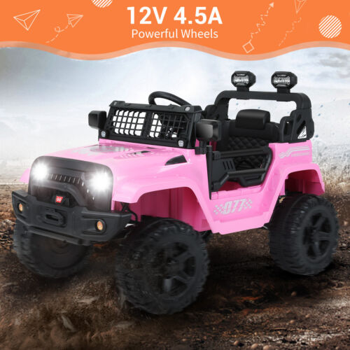 Kimbosmart Kids 12V Ride On Truck with Remote Control and 3 Speed Options