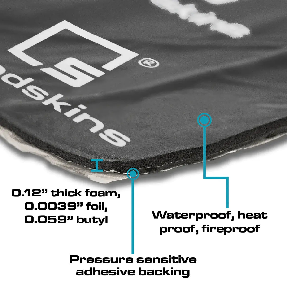 SoundSkins | 2019+ Chevy Silverado 4 Door Sound Deadening Vehicle Specific Kit | SSK-SILV4DRV2 | 3 Layers (Acoustic Foam, Foil, Rubber Butyl), 30 sq ft SoundSkins Global