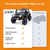 KLOKICK 12V Ride On Truck with MP3 Player and Remote Control for Parent-Child Bonding, Featuring LED Lights and 2-Seater Design