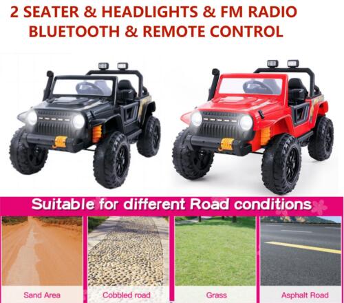 KLOKICK 2-Seater Electric Ride On Truck for Kids with Parent Remote Control - Fun and Powerful Car Toy